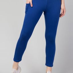 Apraa & Parma Women Cropped High-Rise Slim-Fit Tights-image-41