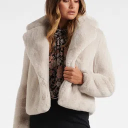 Forever New Notched Lapel Faux Fur Trim Over Coats-picture-10