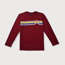 Gini and Jony Boys Red Printed T-shirt-image-36