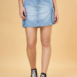 SF JEANS by Pantaloons A-Line Straight Mini Skirts-image-48