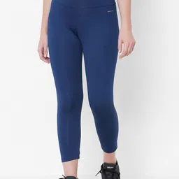 Sweet Dreams Women Navy Blue Solid Workout Tights-image-52