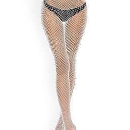 BRACHY Fishnet Thigh-High Glows In Night Sheered Stockings-image-64