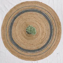 Art Avenue REED Beige & Grey Self-Designed Jute Round Carpet-image-88