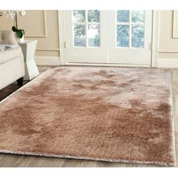 IMRA CARPET Beige Solid Handmade Polyester Carpet-picture-42