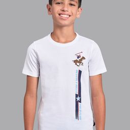 Beverly Hills Polo Club Boys White Applique T-shirt-image-74