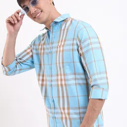 KETCH Slim Fit Checked Casual Shirt-picture-0