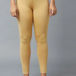 elleven Women Beige Solid Ankle Length Tights-picture-42