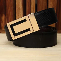 Kastner Men Brown & Black Textured Reversible Formal Belt-image-7