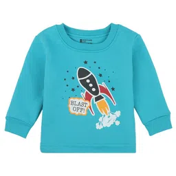 Bodycare Kids Boys Sea Green & Red Printed Cotton T-shirt-picture-8