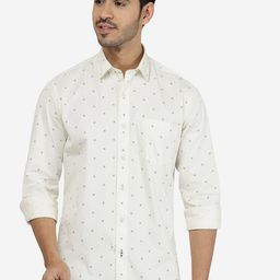 JADE BLUE Men Slim Fit Printed Cotton Casual Shirt-image-77
