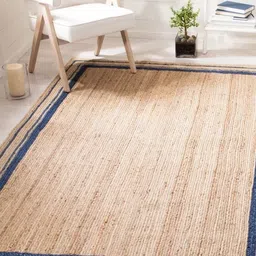 Art Avenue Steps Brown & Blue Braided Jute Rectangular Rug-image-53
