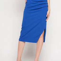 Madame Ruched Midi Pencil Skirt-picture-38