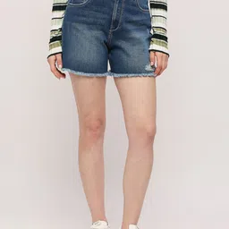 Pepe Jeans Women Washed Denim Shorts-picture-16