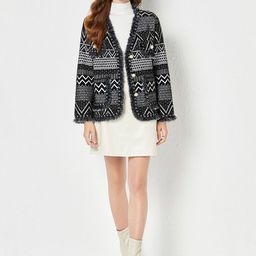 JC Collection Self-Designed V-Neck Overcoat-image-63