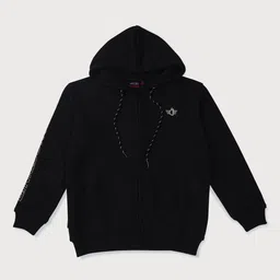 Gini and Jony Boys Solid Fleece Hooded Bomber Jacket-40