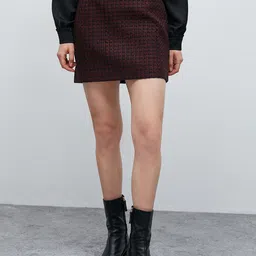 Koton Self Design A-Line Skirt-image-26