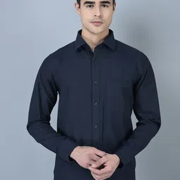 CANOE Spread Collar Pure Cotton Smart Formal Shirt-image-25