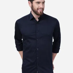 JADE BLUE Men Cotton Slim Fit Opaque Casual Shirt-image-29
