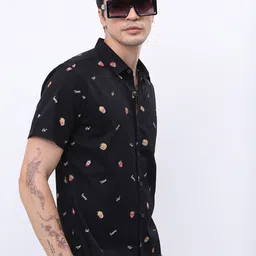 KETCH Slim Fit Conversational Printed Cotton Casual Shirt-image-67