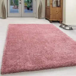 IMRA CARPET Pink Solid Polyester Carpet-picture-18