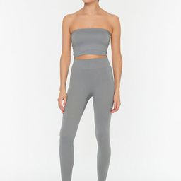 Trendyol Women Charcoal Grey Solid Sports Tights-image-79