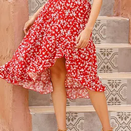 StyleCast Printed Tiered Midi Skirts-picture-41