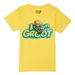 Marvel by Wear Your Mind Boys Yellow Printed Applique T-shirt-picture-46