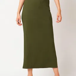 Globus High-Rise Self Design Straight Pencil Maxi Skirt-image-63