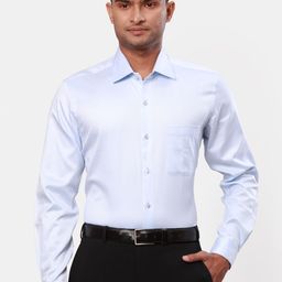 Raymond Contemporary Fit Cutaway Collar Pure Cotton Formal Shirt-image-28