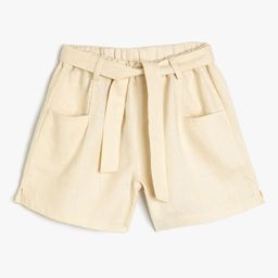Koton Girls Linen Mid-Rise Shorts-picture-33
