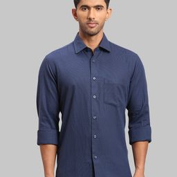 ColorPlus Men Checked Cotton Tailored Fit Casual Shirt-image-0