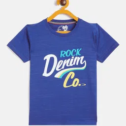 Duke Boys Blue Typography Printed Slim Fit T-shirt-54