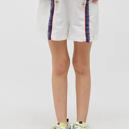 One Friday Girls Self Design Mid -Rise Shorts-image-55