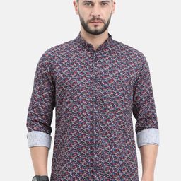 VUDU Men Maroon Comfort Floral Printed Casual Shirt-image-28