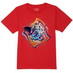 Marvel by Wear Your Mind Boys Red Applique T-shirt-picture-38