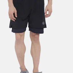 CHKOKKO Double Layered Running Sports Shorts-image-3