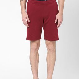 Celio Men Burgundy Slim Fit Sports Shorts-image-59