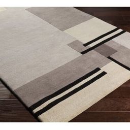 Safiya Carpet Beige Floral Hand-Tufted Woollen Carpets-image-62