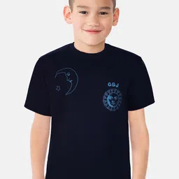 Gini and Jony Boys Graphic Printed Cotton T-shirt-image-89