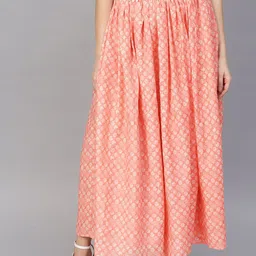 RARE Printed Flared Maxi Skirt-picture-6