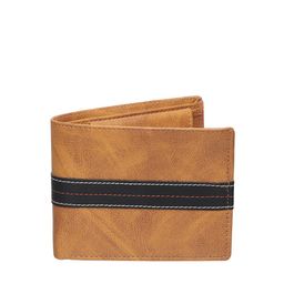 HENEDA Men Tan PU Two Fold Wallet-picture-40