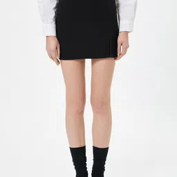 Koton Mid-Rise Straight Mini Skirt-image-44