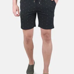 Monte Carlo Men Conversational Printed Mid Rise Knitted Shorts-picture-19