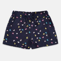 Pantaloons Junior Girls Navy Blue Printed Shorts-image-73