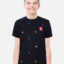 Gini and Jony Boys Printed Cotton T-Shirt-image-70