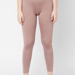 Sweet Dreams Women Peach Colored Solid Ankle Length Workout Tights-image-64