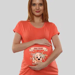 SillyBoom Graphic Printed Cotton Maternity T-Shirt-image-66