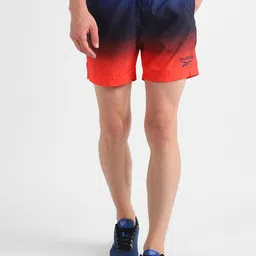Reebok Men Blue & Red Colourblocked Swim Shorts-image-93