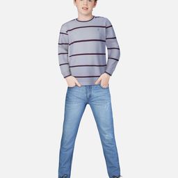 Gini and Jony Boys Striped Cotton T-Shirt-image-73