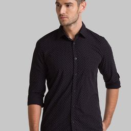 Parx Men Black Slim Fit Printed Casual Shirt-image-45